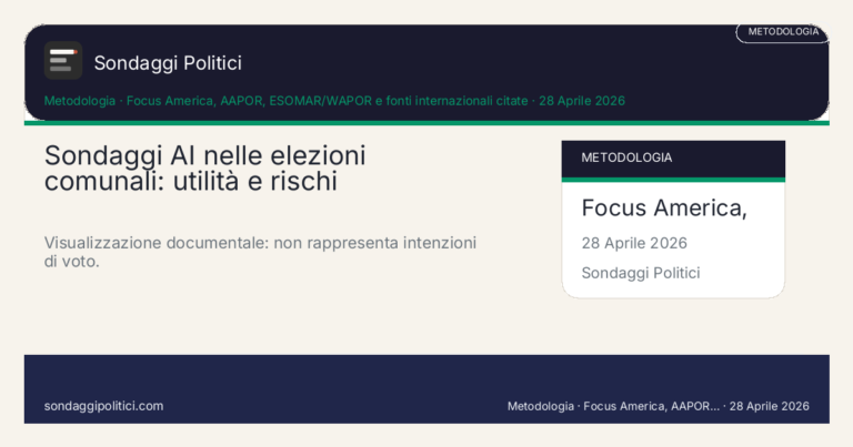 Immagine di anteprima per Sondaggi AI nelle elezioni comunali: quando aiutano davvero e quando diventano solo clickbait