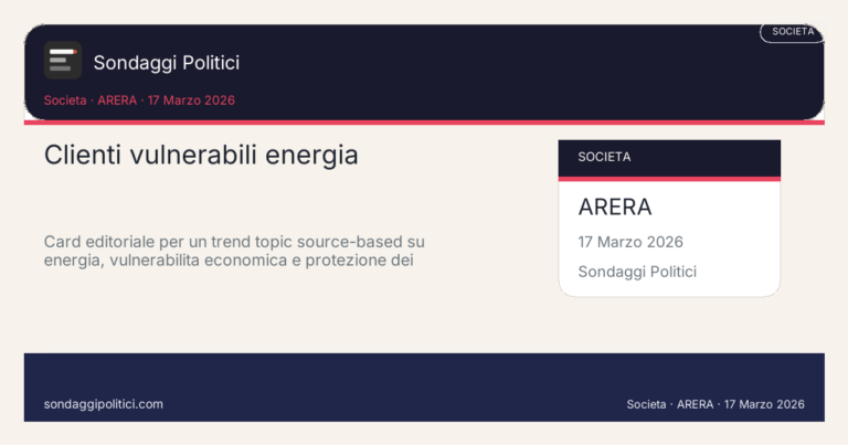 Immagine di anteprima per Clienti vulnerabili energia: perché le tutele stanno diventando un termometro sociale