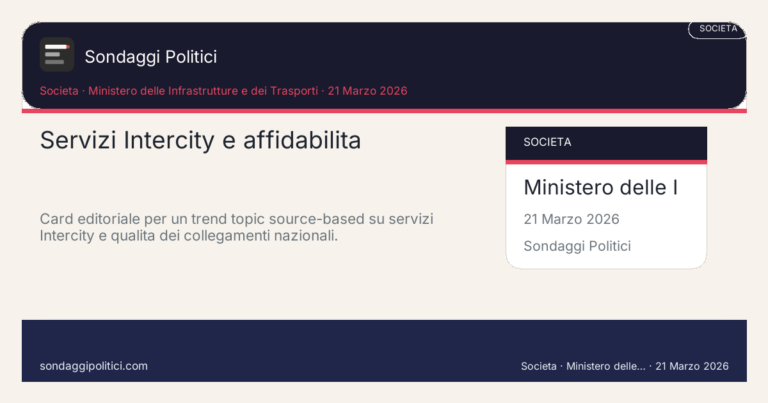 Immagine di anteprima per Servizi Intercity e affidabilita: perché la mobilità nazionale sta diventando un trend topic