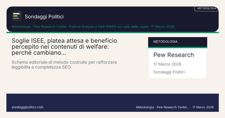 Immagine di anteprima per Soglie ISEE, platea attesa e beneficio percepito nei contenuti di welfare: perché cambiano la lettura
