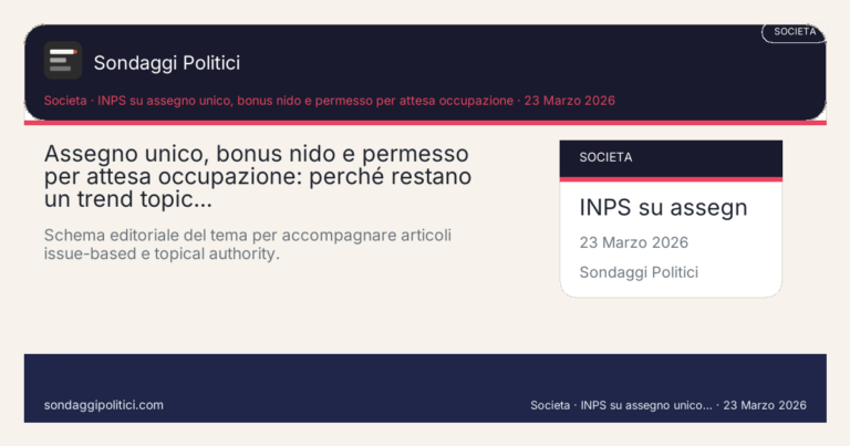 Immagine di anteprima per Assegno unico, bonus nido e permesso per attesa occupazione: perché restano un trend topic forte