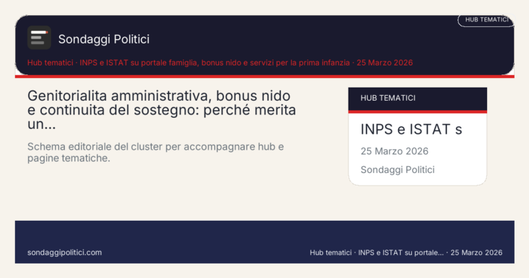 Immagine di anteprima per Genitorialita amministrativa, bonus nido e continuità del sostegno