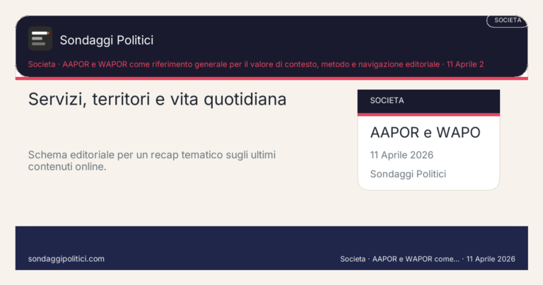 Immagine di anteprima per 9 articoli da rileggere su servizi, territori e vita quotidiana tra gli ultimi 20 online al 14 marzo 2026