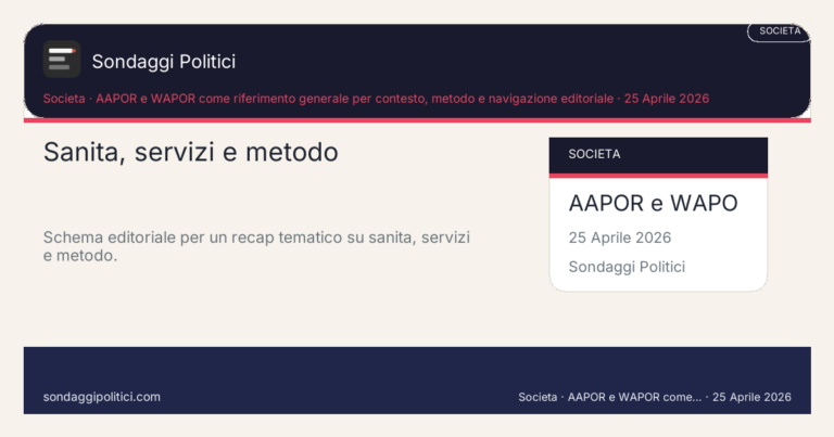 Immagine di anteprima per 10 articoli da recuperare su sanità, servizi e metodo tra gli ultimi 20 online al 15 marzo 2026