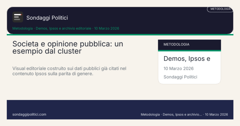 Immagine di anteprima per Societa e opinione pubblica: perché non sono contenuti minori in un sito sui sondaggi