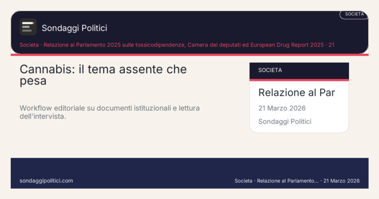 Immagine di anteprima per Cannabis, il tema assente nell’intervista di Meloni a Pulp Podcast: perché questa omissione può pesare più di quanto sembri