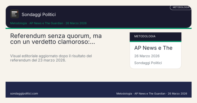 Immagine di anteprima per Referendum senza quorum, ma con un verdetto clamoroso: come leggerlo bene