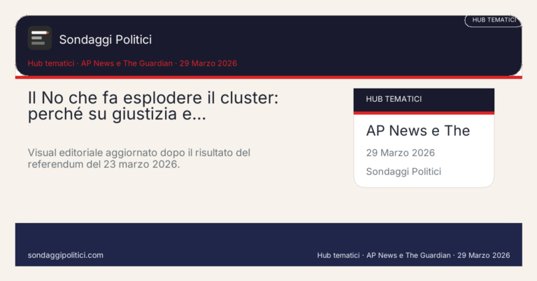 Immagine di anteprima per Il No che fa esplodere il cluster: perché su giustizia e leadership ora serve spingere ancora