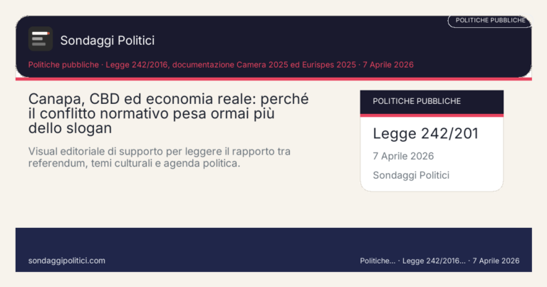 Immagine di anteprima per Canapa, CBD ed economia reale: perché il conflitto normativo pesa ormai più dello slogan