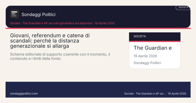 Immagine di anteprima per Giovani, referendum e catena di scandali: perché la distanza generazionale si allarga