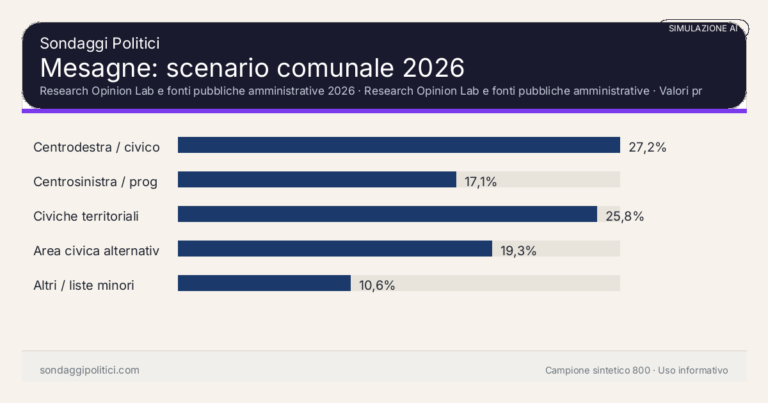 Immagine di anteprima per Mesagne 2026, simulazione AI: scenario comunale e limiti