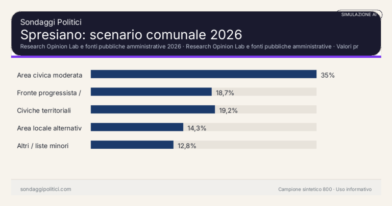 Immagine di anteprima per Spresiano 2026, simulazione AI: scenario comunale e limiti