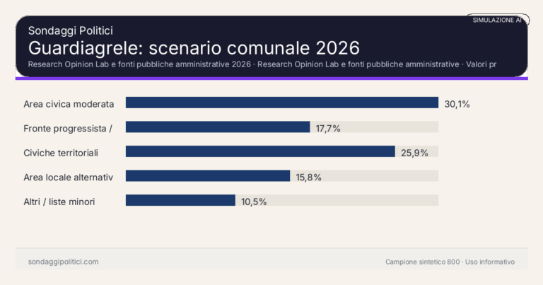 Immagine di anteprima per Guardiagrele 2026, simulazione AI: scenario comunale e limiti