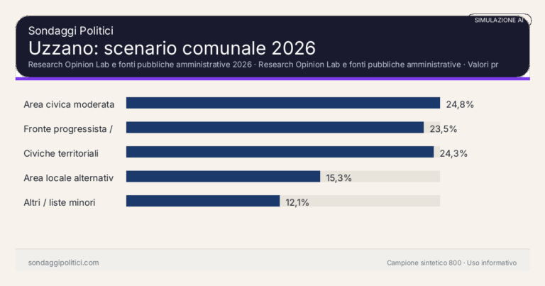 Immagine di anteprima per Uzzano 2026, simulazione AI: scenario comunale e limiti