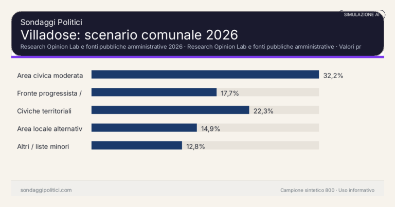 Immagine di anteprima per Villadose 2026, simulazione AI: scenario comunale e limiti