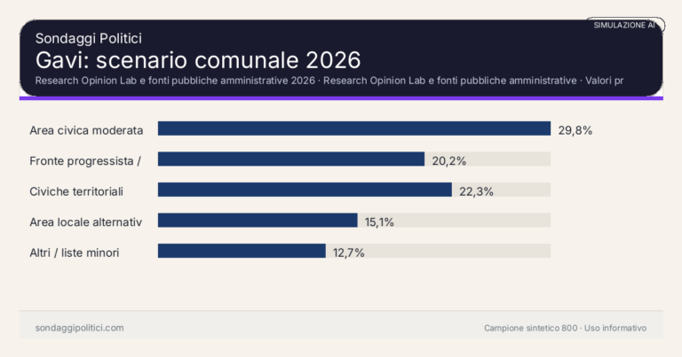 Immagine di anteprima per Gavi 2026, simulazione AI: scenario comunale e limiti