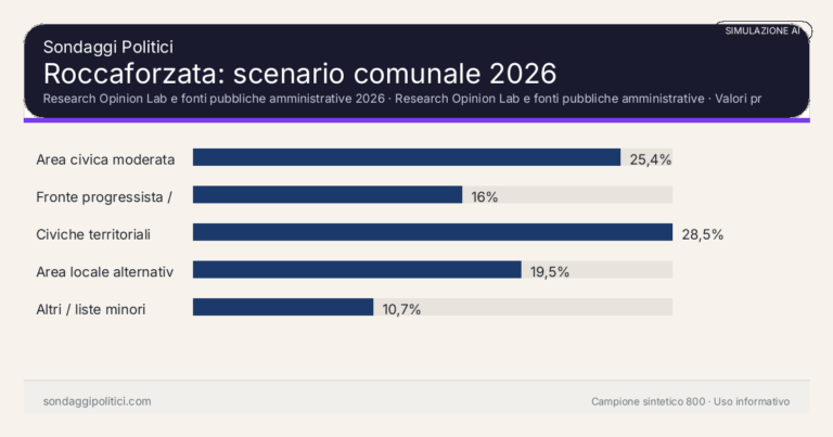 Immagine di anteprima per Roccaforzata 2026, simulazione AI: scenario comunale e limiti