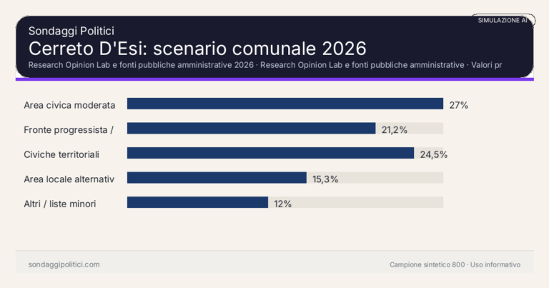 Immagine di anteprima per Cerreto D’Esi 2026, simulazione AI: scenario comunale e limiti