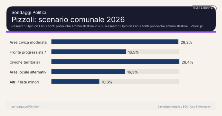 Immagine di anteprima per Pizzoli 2026, simulazione AI: scenario comunale e limiti