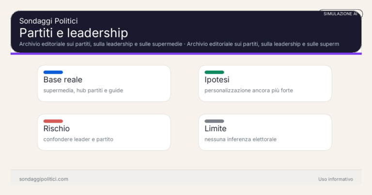 Immagine di anteprima per Simulazione AI su partiti e leadership nel 2026: come cambierebbe il racconto del consenso con una personalizzazione ancora più forte