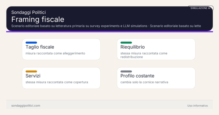 Immagine di anteprima per Simulazione AI controllata: stesso profilo, tre framing di una misura fiscale