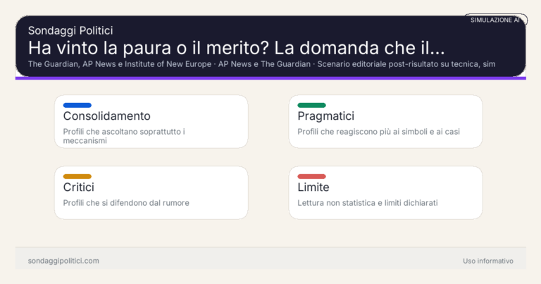 Immagine di anteprima per Ha vinto la paura o il merito? La domanda che il risultato riapre davvero