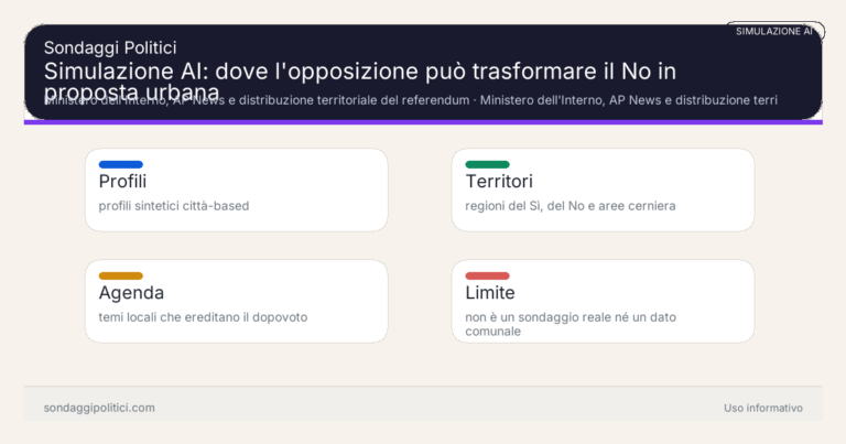 Immagine di anteprima per Simulazione AI: dove l’opposizione può trasformare il No in proposta urbana