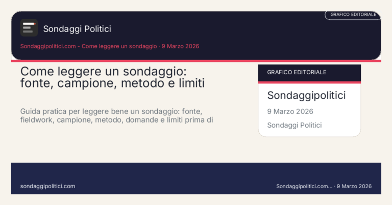 Come leggere un sondaggio